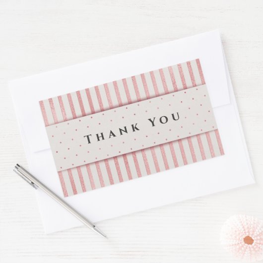 Bedankt Rechthoekige Sticker (Envelop)