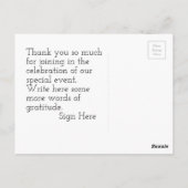 Bedankt Red Heart aanpasbaar Briefkaart (Achterkant)