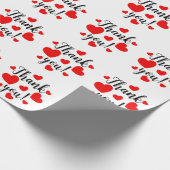 Bedankt Red Hearts Cadeaupapier (Hoek)
