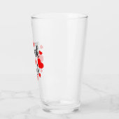 Bedankt Red Hearts Glass Cup Glas (Links)