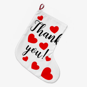 Bedankt Red Hearts Grote Kerstsok