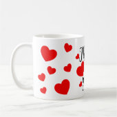 Bedankt Red Hearts Koffiemok (Links)