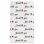 Bedankt Red Hearts op White Klein Cadeauzakje (Voorkant)