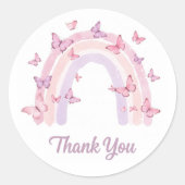Bedankt regenboog sticker (Voorkant)