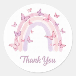 Bedankt regenboog sticker