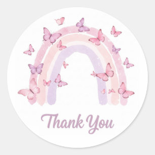 Bedankt regenboog sticker