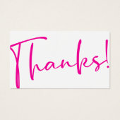 Bedankt! Relaxed Moderne Invoeging van de Korting  Visitekaartje (Voorkant)