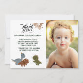 BEDANKT - Roaring Good Time Dinosaur Uitnodiging (Voorkant)