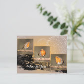 Bedankt Robin Tryptych Briefkaart (Staand voorkant)