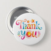 Bedankt Ronde Button 7,6 Cm (Voorkant /achterkant)