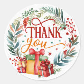 Bedankt Ronde Sticker (Voorkant)