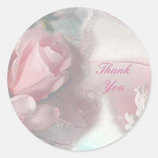 Bedankt Ronde Sticker (Voorkant)