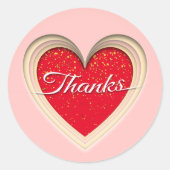 Bedankt Ronde Sticker (Voorkant)