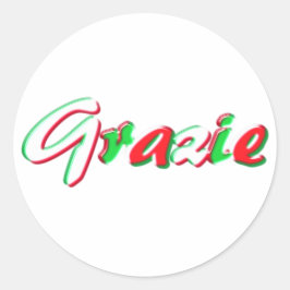 Bedankt Ronde Sticker