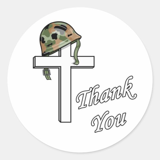 Bedankt Ronde Sticker (Voorkant)