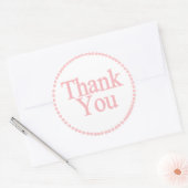 Bedankt Ronde Sticker (Envelop)