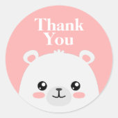 Bedankt Ronde Sticker (Voorkant)