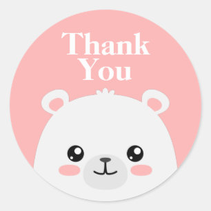 Bedankt Ronde Sticker