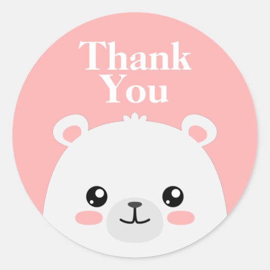 Bedankt Ronde Sticker (Voorkant)