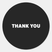 Bedankt Ronde Sticker (Voorkant)