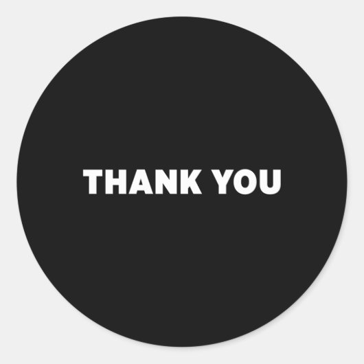 Bedankt Ronde Sticker (Voorkant)