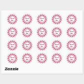 Bedankt Ronde Sticker (Vel)