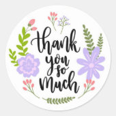 Bedankt Ronde Sticker (Voorkant)