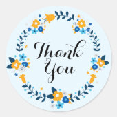 Bedankt Ronde Sticker (Voorkant)