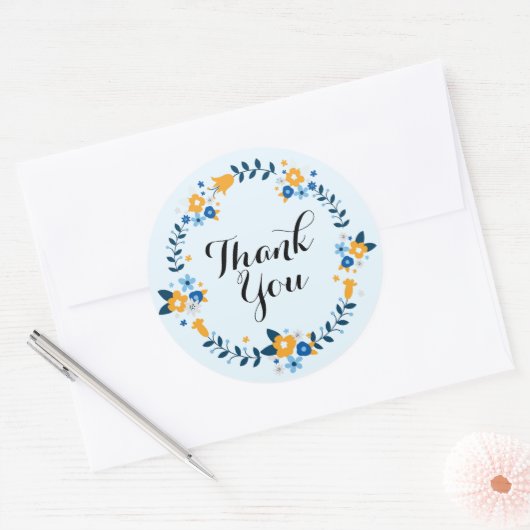 Bedankt Ronde Sticker (Envelop)