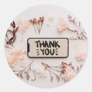 Bedankt Ronde Sticker