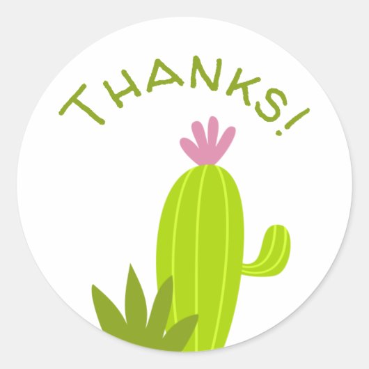 Bedankt! Ronde Sticker (Voorkant)