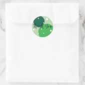 Bedankt Ronde Sticker (Tas)