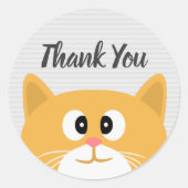 Bedankt Ronde Sticker (Voorkant)