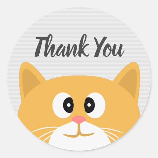 Bedankt Ronde Sticker (Voorkant)