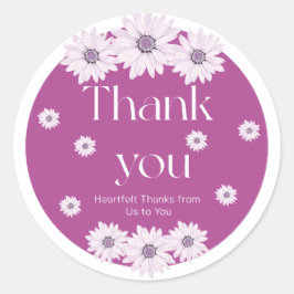 Bedankt Ronde Sticker