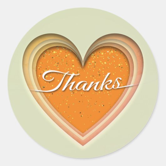 Bedankt Ronde Sticker (Voorkant)