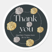 Bedankt Ronde Sticker (Voorkant)
