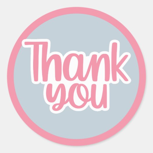 Bedankt Ronde Sticker (Voorkant)