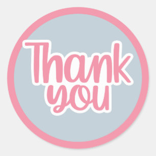 Bedankt Ronde Sticker