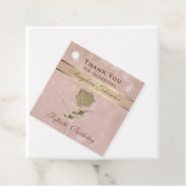 Bedankt Roos Gold 50th Birthday Bedankjes Labels (In situ)