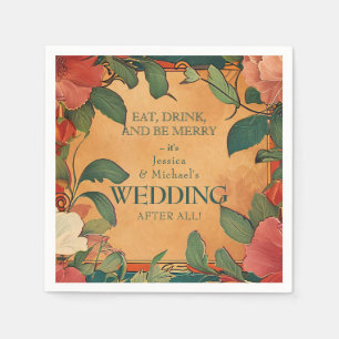 🌹 Bedankt Roos Romance: Art Nouveau Splendor Servet