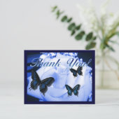 Bedankt Roos & Vlinders Briefkaart (Staand voorkant)