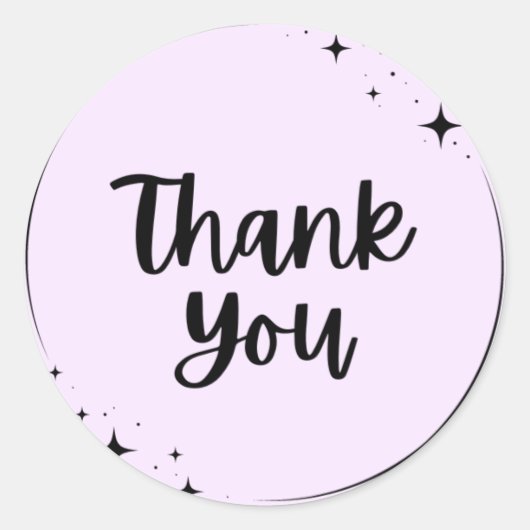 Bedankt Round Label (Voorkant)