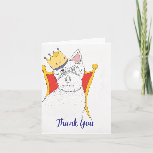 Bedankt, Royal Terrier Bedankkaart (Voorkant)