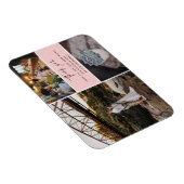 Bedankt Roze foto Collage Weddenschap Magneet (Rechterzijde)