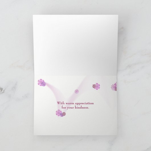 Bedankt Roze Gingham (Binnen)