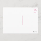 Bedankt Roze & Paarse Waterverf Ombre Briefkaart (Achterkant)