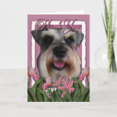 Bedankt - Roze Tulpen - Schnauzer (Voorkant)