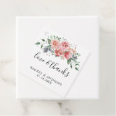 bedankt Rozen Waterverf Elegant afbeelding Bedankjes Labels (In situ)