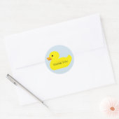 Bedankt Rubber Duck Party Baby shower Stickers (Envelop)